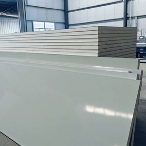 <span class=keywords><strong>Prix</strong></span> usine couleur plaque d'acier mousse de polyuréthane PU panneau sandwich pour extérieur chambre froide atelier panneau isolant - Product Image 4