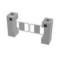 Barrière pivotante en acier inoxydable 304 sur mesure avec reconnaissance d'empreintes digitales, tourniquet piétonnier pour université
