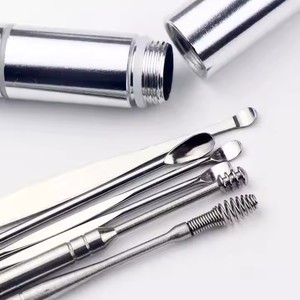 ชุดอุปกรณ์ทำความสะอาดหูแบบพกพาขนาดเล็ก ช้อนทำความสะอาดหูแบบเกลียว ทำจากสแตนเลสสั่งทำพิเศษจาก Gloway - Product Image 1