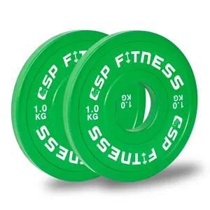 صفيحة وزن ممتص صدمات 5 ، 10 ، 15 ، 20 صحن حديد لمعدات صالة الألعاب الرياضية لأغراض تجارية - Product Image 1