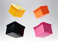 Caja Organizadora de Plástico Personalizada, Toallitas Desechables para Gafas, Guantes, Múltiples Colores y Tamaños Opcionales, Diseño Luminoso y Funcional