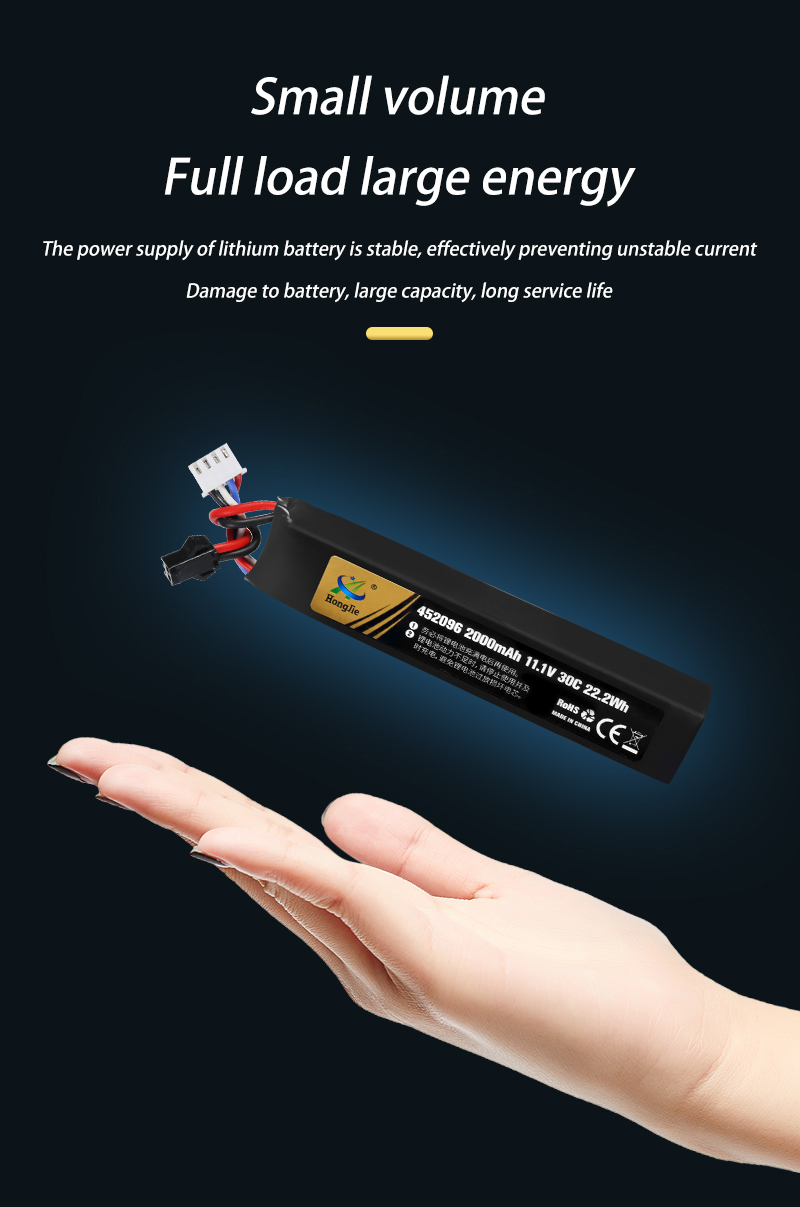 Factory 11.1V 1800mAh 30C Gun Accessories 501865 Polymer Lto