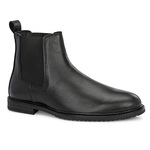 <b>Men</b>’s Black Chelsea <b>Boots</b>, Classic Slip-On Ankle <b>Boots</b> with Elastic Side Panels, Casual Formal Footwear for Everyday Wear - Product Image 2