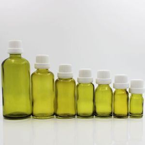 Botellas de Vidrio <span class=keywords><strong>Verde</strong></span> Oliva de 10 ml, 15 ml, 30 ml, 50 ml para Aceites Esenciales, Botellas con Tapa de Rosca de Vidrio <span class=keywords><strong>Verde</strong></span> Claro - Product Image 4