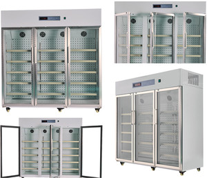 Réfrigérateur commercial à grande capacité de 1360 L, 2 à 8 degrés, 2 portes vitrées, dégivrage automatique, refroidissement par air - Product Image 4
