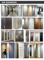 Portes intérieures modernes personnalisables en bois massif, étanches, à ouverture latérale, en polymère, pour chambre et salle de bain, garantie 1 an