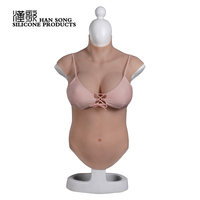 Seins réalistes de la 7ème génération, accessoire pour Drag Queen, poitrine réaliste en Silicone, demi-corps, livraison directe depuis l'usine