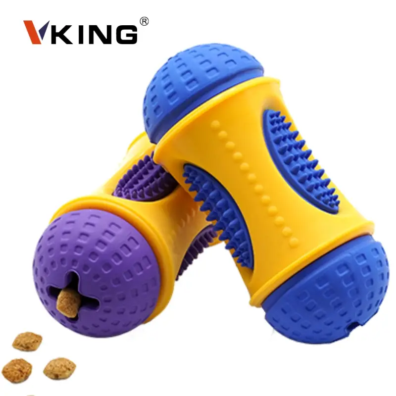 Vking pet toys manufacturers natural rubber teeth clean dog feeding pet toys