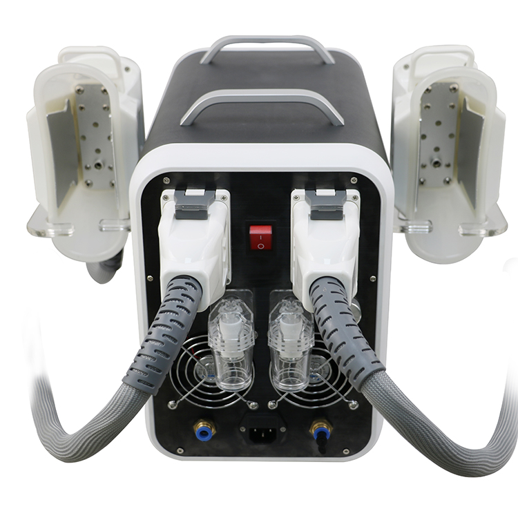 Mejor Máquina Portátil de Crioterapia de Congelación de Grasa de Doble Cabezal de Escritorio para Pérdida de Peso Congelando Grasa con Vacío Dual