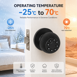 Tuya Kunci Kenop Pintu Sidik Jari Cerdas Kata Sandi Kunci Elektronik Tanpa Kunci Biometrik untuk Rumah Kamar Tidur Kantor Apartemen Hotel - Product Image 2