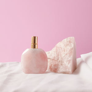 Pierres Précieuses Naturelles Unique Cristal Rose Vide Rechargeable Belle Bouteille de Parfum - Product Image 5