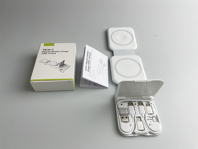 1 Folding Fast Charging 15w Magnetic Wireless Charger 3 10 in 1 One Magnet Station Cable Holder for iPhone for Iwatch