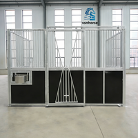 Box modulaires temporaires pour chevaux Weisien VSN en acier robuste, amovibles, pour usage extérieur en ferme et équestre, galvanisées à chaud