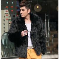 Veste en fausse fourrure unie noire pour homme, chaude, en fourrure de renard, disponible en blanc uni, gris et fuchsia, pour l'hiver