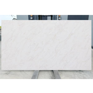 2025, superventas, diseño moderno, encimera de cuarzo blanco, tocador, decoración de pared interior, hoteles, losa grande - Product Image 1