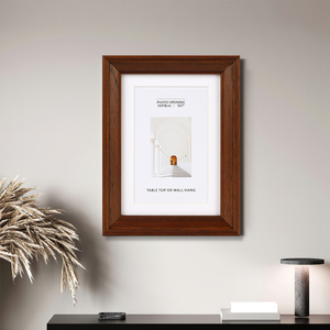 Fabbrica all'ingrosso di Super qualità nordico naturale solido in legno Vintage elegante tavola per la casa decorazione classica antico marrone cornice per foto - Product Image 4