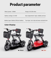 Nouveau scooter électrique à 3 roues pour adultes, personnes âgées et enfants - Moteur 400W, vitesse 18 mph, capacité 150 kg