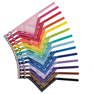Écharpe triangulaire en polyester <span class=keywords><strong>pour</strong></span> animaux de compagnie de la marque Clh, bavoir <span class=keywords><strong>pour</strong></span> <span class=keywords><strong>chien</strong></span>, motif imprimé graffiti, style Instagram, 14 couleurs disponibles, chats, toutes saisons - Product Image 1