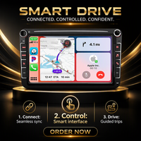 Autoradio tactile avec écran, Android Auto, Apple CarPlay, GPS, navigation, appels, universel