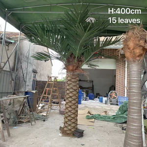 Palmera Artificial Grande Personalizada <span class=keywords><strong>de</strong></span> Canaria, Tronco <span class=keywords><strong>de</strong></span> Fibra <span class=keywords><strong>de</strong></span> Vidrio FRP, Resistente a los Rayos UV, Palmera Tropical Artificial Ecológica - Product Image 1