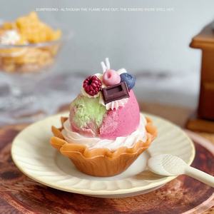 Bougie en cire de soja parfumée à la fraise, motif fruit, écologique, faite à la main <span class=keywords><strong>pour</strong></span> les desserts DIY, cadeaux, Halloween - Product Image 5