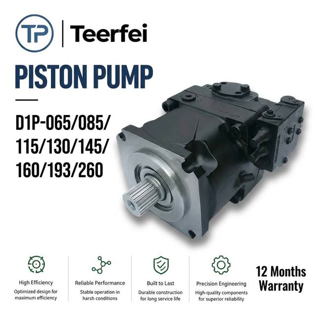 Hydraulic Pump D1P Series Open Circuit Axial Piston Variable Pump High Power Hydraulic Main Pump for Concrete Truck