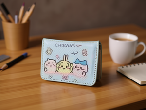 Portafoglio a tre ante Chikami Cartoon da 7 pollici in materiale PU unisex per uso quotidiano - Product Image 2
