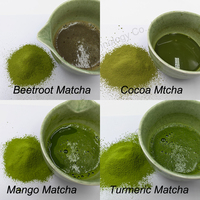 Poudre de matcha aux saveurs personnalisées, mélange de matcha coco, fraise, cacao, myrtille