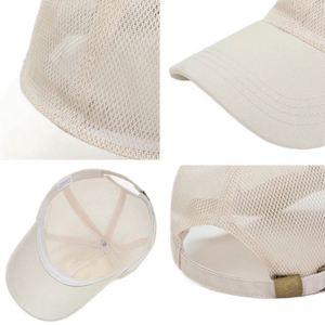 6 Panel Polyester Full Mesh Trucker Caps Baseball Caps Summer Hats Breathable Sun Outdoor Camping Gorras Snapback Hat - Product Image 4