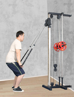 Station de musculation à poulie, machine à traction croisée simple, machines à sélection de charge par broche pour usage domestique