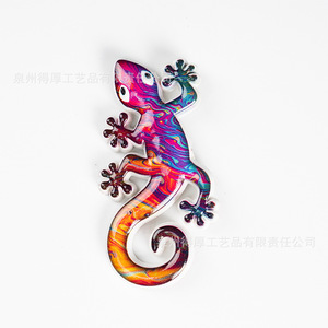 Imán de Resina Colorido con Forma de Gecko, Adhesivo Magnético para Refrigerador con Diseño Contemporáneo - Product Image 1