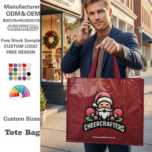 Bolsa de Compras Personalizada con Impresión, Reutilizable, Promocional, Grande, Laminada, de Polipropileno (PP) Tejido - Product Image 1