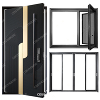Guangdong portes d'entrée et fenêtres en verre conceptions de portes principales et fenêtres en acier en aluminium portes coulissantes et fenêtres à battant