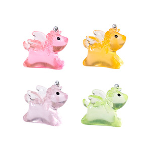 Figuras de Unicornio de Resina Luminosas, Mini Adornos de Unicornio que Brillan en la Oscuridad para Jardín, Paisaje, Acuario, Casa de Muñecas, Decoración - Product Image 5