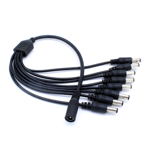 一至八根直流电源电缆1母8公40厘米长度直流分路器电缆 - Product Image 6