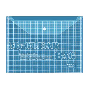 Office Filing File A4 Clear Plastic File Folder Waterproof Clear PP Document Bag Folders Custom Logo