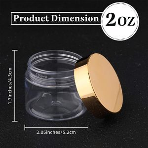 5g 10g 15g 20g 30g 50g 60g 1oz 2oz Small <b>Plastic</b> <b>Jar</b> Glitters Cosmetic Container with Lids Lip Balms Container Packaging - Product Image 4
