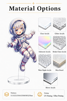 Standee Akrilik Anime Langsung dari Pabrik, Cetak Dua Sisi, Slot Tunggal, Figur Akrilik, Merchandise Gadis Lucu untuk Penggemar