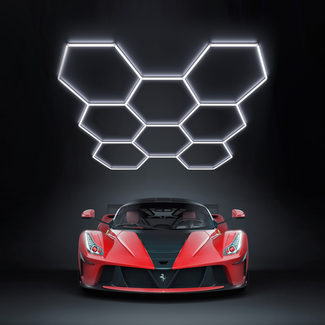 Sino Star Luxury Hexagrid Led Light 368W for the Auto Detailing and Car Coating Shop Hexagon Led Light