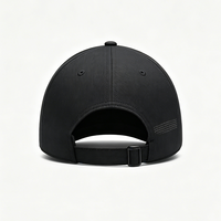 Gorra de Béisbol Unisex de Secado Rápido, de Lona, con 6 Paneles, Visera Curva, Suave, Ligera, Resistente al Agua, Negra, Deportiva, con Hebilla Ajustable