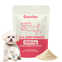 Suplemen Glukosamin Rasa Daging Sapi Panggang Label Pribadi untuk Anjing, Mendukung Mobilitas, Kesehatan Tulang, Pinggul, dan Sendi, Bubuk untuk Hewan Peliharaan