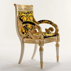 Mobiliário personalizado luxuoso cadeira real de ouro antigo coroa VC003-2 - Product Image 2
