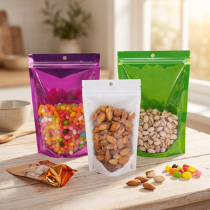 Bolsa de Aluminio de Grado Alimenticio con Ventana Transparente, Acabado Mate Esmerilado, Cierre Hermético, para Café, Comida para Mascotas, Bocadillos, Dulces, Uso en Tiendas de Abarrotes y Regalos - Product Image 3