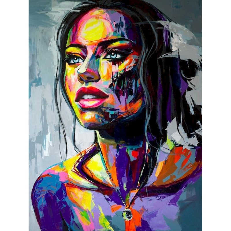 Oil Painting by Number Colorful Woman
