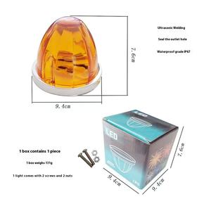 Baru grosir kualitas tinggi truk semangka sisi lampu peringatan <span class=keywords><strong>6</strong></span> warna kaca dan bohlam 6V 1 tahun garansi - Product Image 2