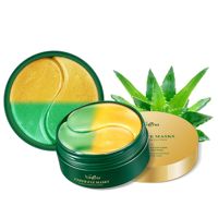 Patchs Hydrogel pour les Yeux au Concombre Doré OEM/ODM Hydratants Anti-Rides Anti-Poches à l'Acide Hyaluronique 60 Paires Masque Yeux au Collagène