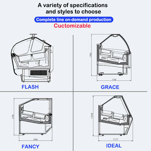Prosky small luxury counter top italiano mini gelato gelato frigorifero display vetrina case machine - Product Image 4