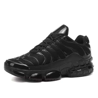 Chaussures de sport personnalisées OEM ODM avec logo, baskets noires décontractées, chaussures de course, fabricant de chaussures de mode à marque privée, design épais