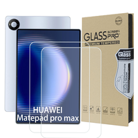 Protection d'écran en verre trempé 2.5D 9H transparent anti-rayures pour tablette Huawei Matepad Pro Max