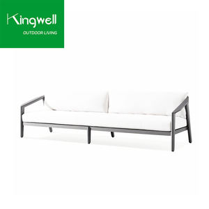 Canapés de salon de jardin de haute qualité, meubles d'extérieur en aluminium, dossier en rotin, hôtel, villa, salon, canapé de jardin pour la cour - Product Image 2